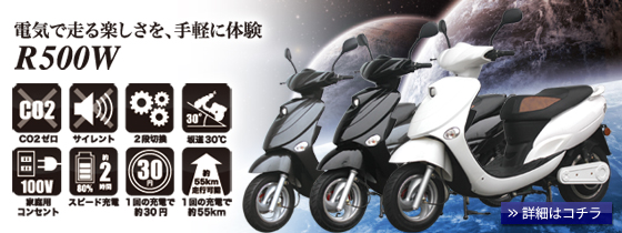ハチハチハウス 電動スクーター・エコスクート R500W